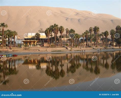 Oasis Of Huacachina In Atacama Desert Peru Royalty Free Stock