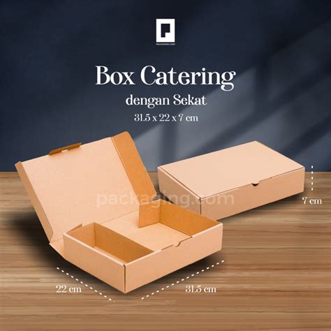 Jual Box Catering Sekat Uk 31 5x22x7 Box Catering Box Nasi Dus Nasi