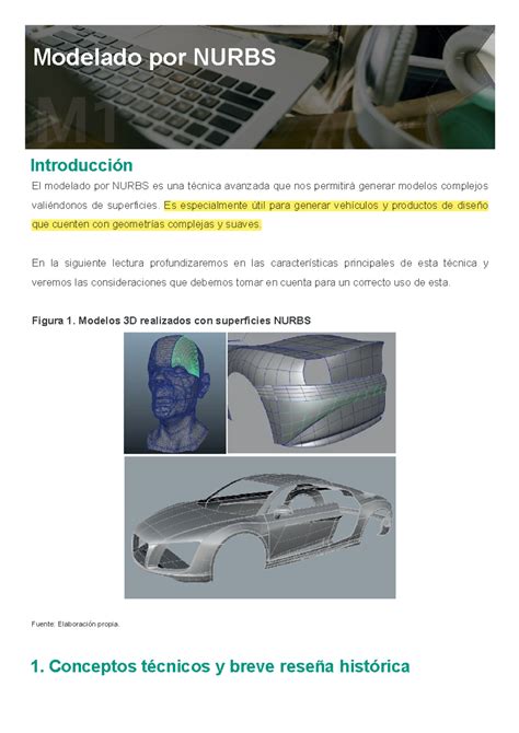 Modulo Lectura Modelado Por Nurbs Introducci N El Modelado Por