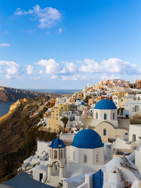 Three Blue Domes In Oia Santorini Santorini Travel Photographer