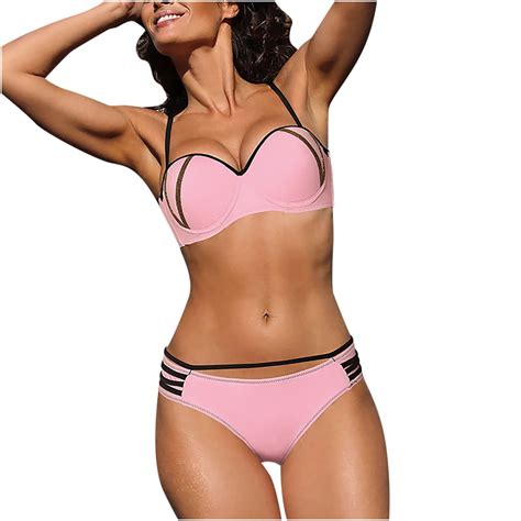 Ersazi Womens Bathing Suits Women Two Piece Color Fashion Bikini