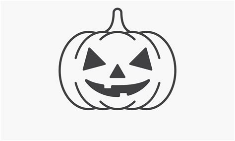 Line Icon Pumpkin Halloween Design Vector On White Background