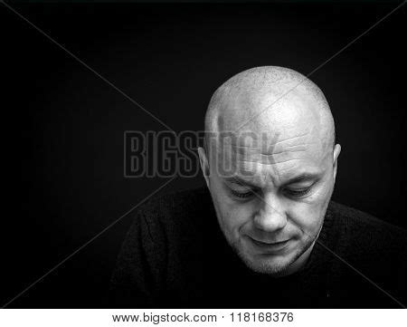 Sad Man. Black White Image & Photo (Free Trial) | Bigstock