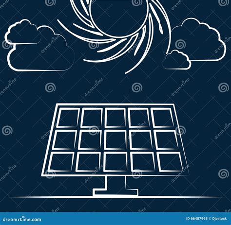 Solar Energy Vector Stock Vector Illustration Of Photovoltaic 66407993