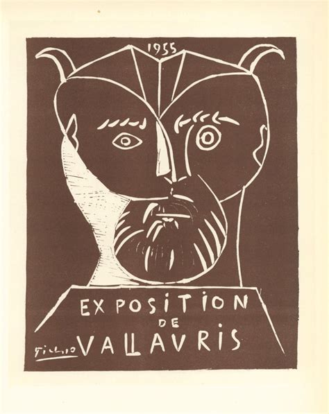 After Pablo Picasso Exposition Vallauris Lithograph Poster For