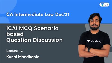 Icai Mcq Scenario Based Question Discussion Lec Ca Inter Law