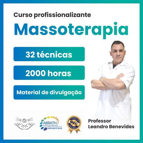 Formação em Massoterapia Profissionalizante INSTITUTO MASSOTERA