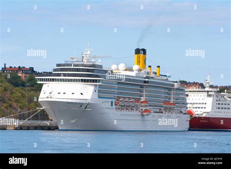 Sweden Stockholm Ferries At Stadsgarden Stock Photo Alamy