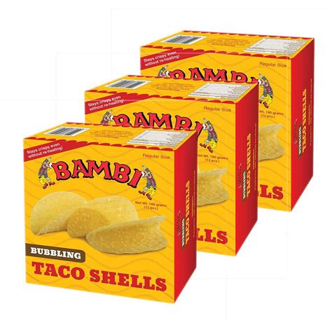 Bambi Bubbling Taco Shells X G Lazada Ph