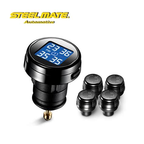 Steelmate Tp P Diy Tpms Tire Pressure Monitoring System Lcd Cigarette