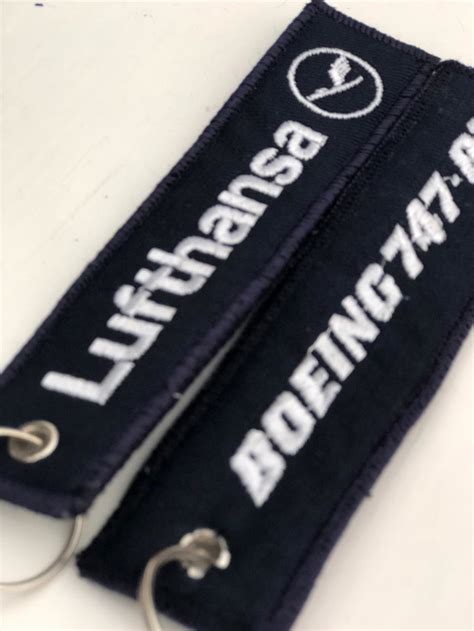 Llavero Bordado B Lufthansa Air Tango Hobbie Shop