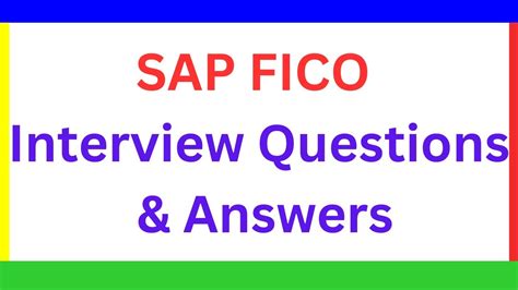 Sap Fico Interview Questions Answers Jan Sap Finance Career