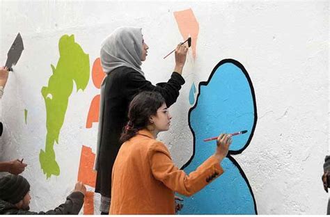 Students Paint Walls With Messages To Boost Polio Efforts