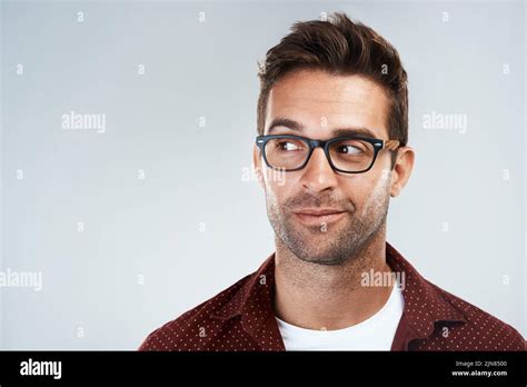 Dont Be Shy Portrait Of A Cheerful Young Man Wearing Glasses And