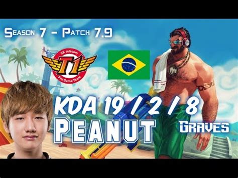 SKT T1 Peanut GRAVES Vs LEE SIN Jungle Patch 7 9 BR Ranked YouTube