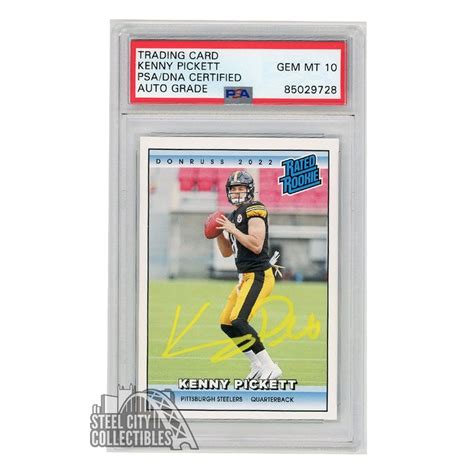 Kenny Pickett 2022 Panini Instant Autograph Rookie Card RR11 PSA DNA