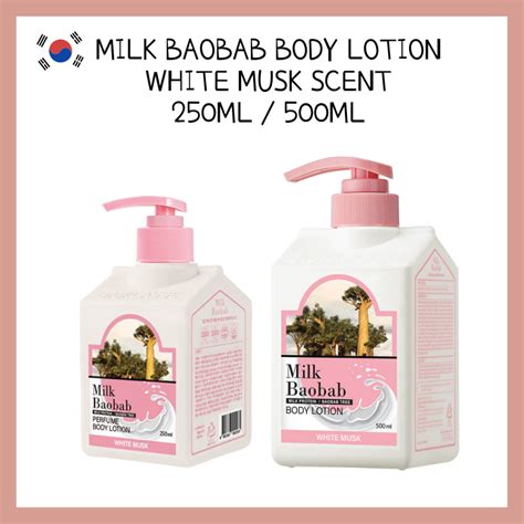 Milk Baobab Perfume Body Lotion White Musk 250ml 500ml Made In