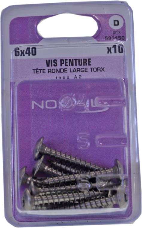 Vis Penture T Te Ronde Torx En Inox A Diam X L Mm Bo Te De