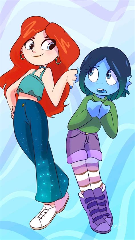 Ruby Gillman🦑 And Chelsea Mermaid🧜‍♀️ | Sirenas malvadas, Dibujos ...