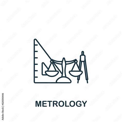 Metrology Icon Line Simple Science Icon For Templates Web Design And