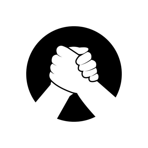 Handshake Or Hands Clenched Logo Design Hand Logo Peace Drawing
