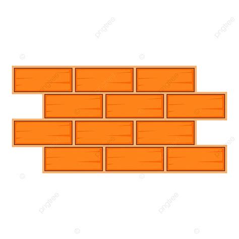 Cartoon Brick Wall Clipart Transparent Background Brick Wall Icon