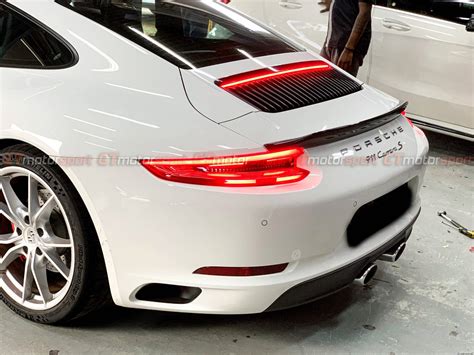 PORSCHE 911 CARRERA INSTALLED CARBON FIBER REAR SPOILER