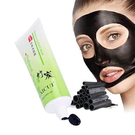 Blackhead Removal Bamboo Charcoal Black Mask Deep Cleansing Peel Off Mask Pores Shrinking Acne