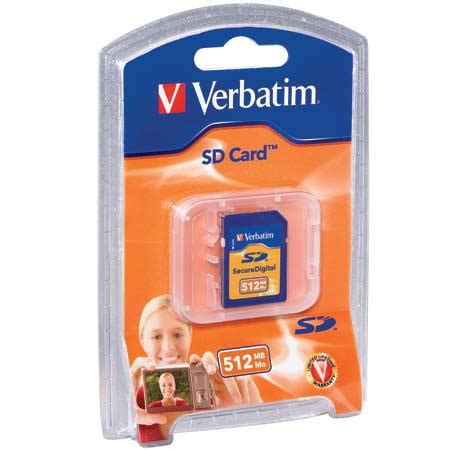 Verbatim Mb Sd Secure Digital Memory Card Adorama