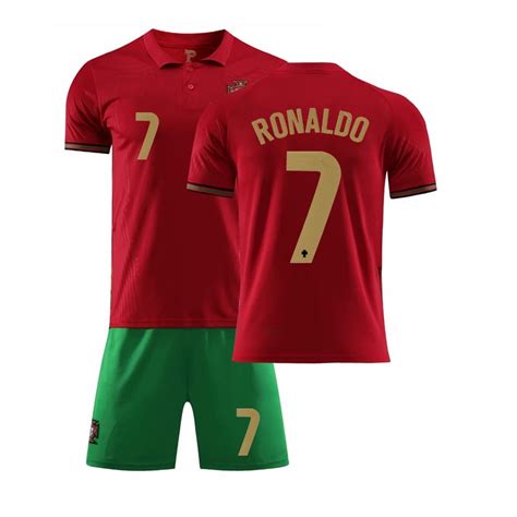 TIMPCV 2021 Portugal #7 Cristiano Ronaldo Kids Football Jersey/Shorts ...