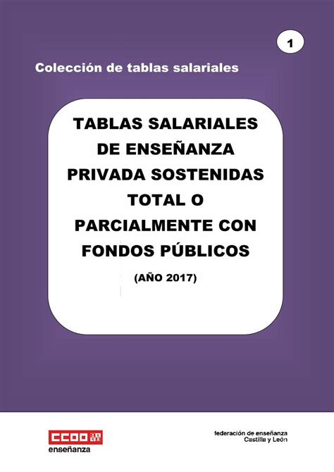 PDF TABLAS SALARIALES DE ENSEÑANZA PRIVADA SOSTENIDAS El