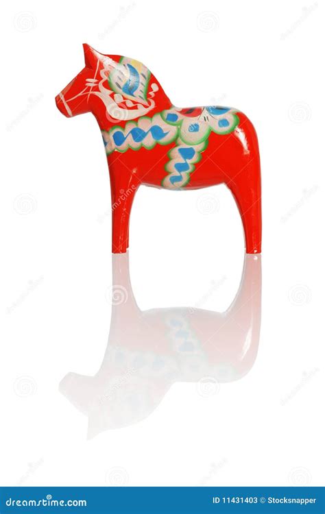 Dalecarlian horse stock image. Image of statuette, dala - 11431403