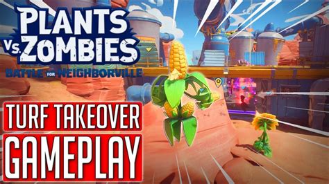 Plants Vs Zombies Battle For Neighborville Turf Takeover Gameplay