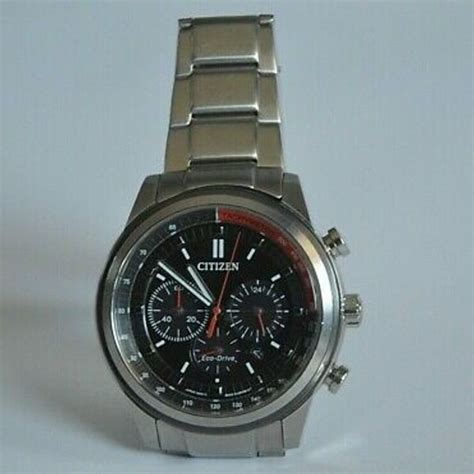 Citizen Eco Drive B620 S087678 Gn 4w S Red Tachymeter Silver Chrono Solar Watch Watchcharts