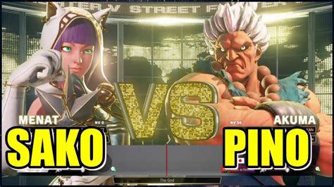 Sako Menat Vs Pino Akuma Street Fighter Champion Edition Online