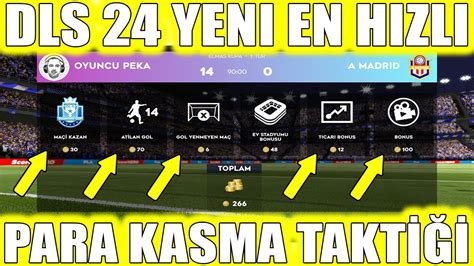 DLS 24 DE EN HIZLI PARA ALTIN KASMA TAKTİĞİ BUDUR DREAM LEAGUE