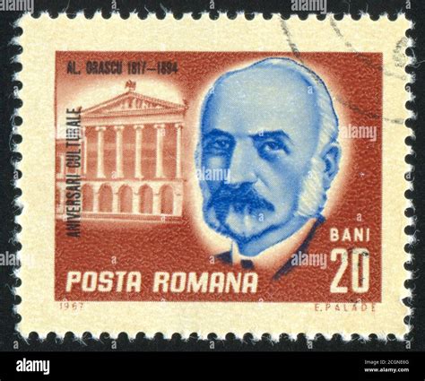 Romania Circa Stamp Printed By Romania Show Orascu Architect