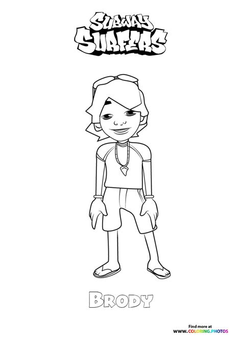 Subway Surfers Coloring Pages For Kids 100 Free Print Or Download