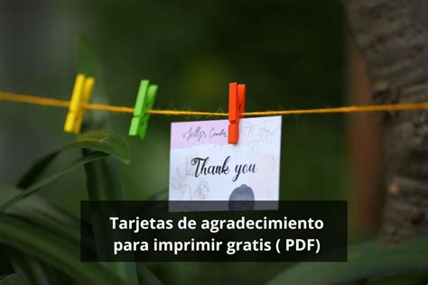 Tarjetas De Agradecimiento Para Imprimir Colegio