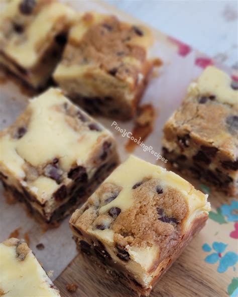 Chocolate Chip Cookie Dough Cream Cheese Bars Recipe