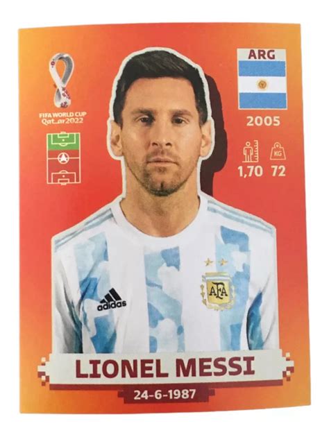 Figurita Lionel Messi Mundial Qatar 2022 Arg19 en Córdoba Mebuscar