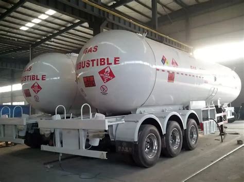 Asme Standardized Lpg Bowser Semi Trailer Lpg Gas Tanker Liquid Propane