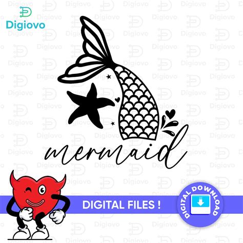 Mermaid Tail Svg Png Mermaid Tail Monogram Svg Mermaid Tail Split Svg