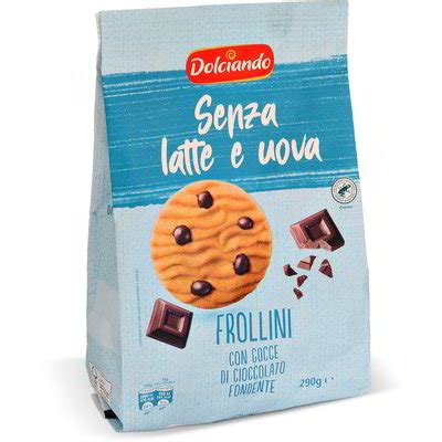 Biscotti Frollini Con Gocce Di Cioccolato Fondente Senza Latte E Uova