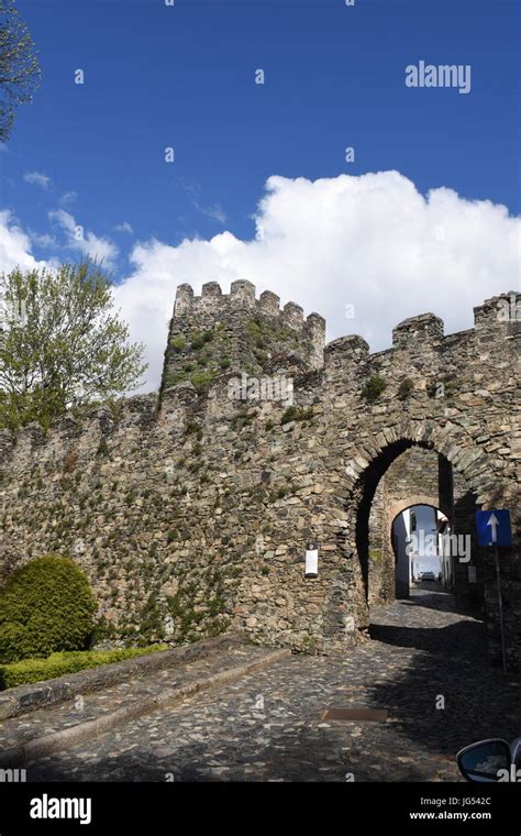 entrance of Castle fortress Braganca, Tras-os-Montes, Portugal Stock Photo - Alamy