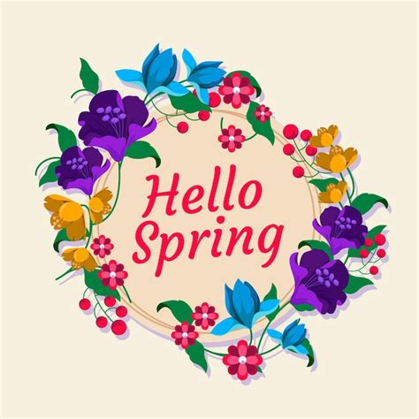 Free Vector Spring Floral Frame