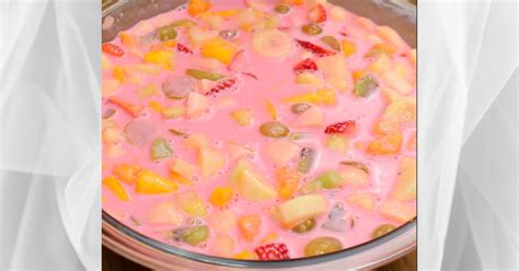 Salada De Frutas Cremosa Gelatina