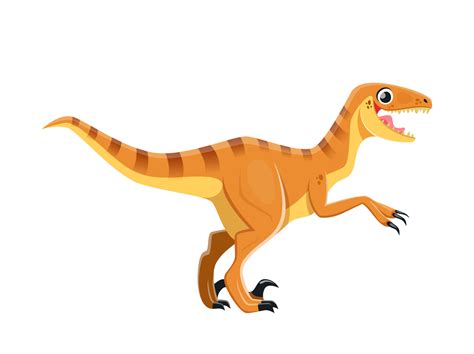 Velociraptor isolated dinosaur cartoon character 21615960 Vector Art at Vecteezy