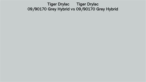 Tiger Drylac 09 90170 Grey Hybrid Vs 09 90170 Grey Hybrid Side By Side