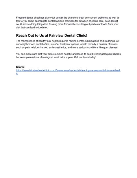 PPT 6 Reasons Why Dental Cleanings Are Essential For Oral Health